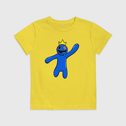 Футболка хлопковая детская Роблокс: Синий, цвет: желтый