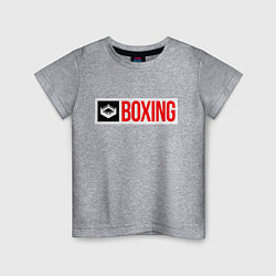 Футболка хлопковая детская Ring of boxing, цвет: меланж