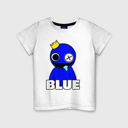 Детская футболка Радужные друзья улыбчивый Синий