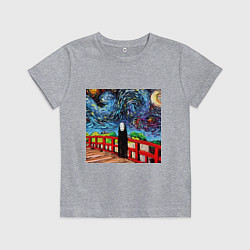 Футболка хлопковая детская Безликий Гог, цвет: меланж