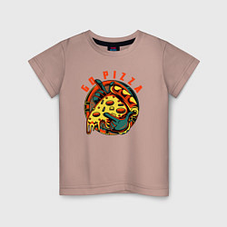 Детская футболка Пицца в руках