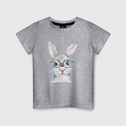 Детская футболка Серый кролик