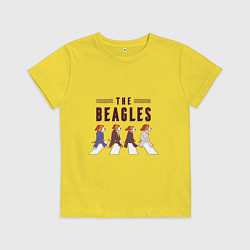 Футболка хлопковая детская Beagles, цвет: желтый