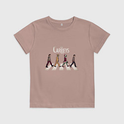 Футболка хлопковая детская The Carreys, цвет: пыльно-розовый