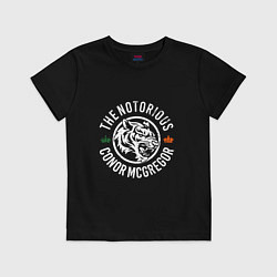Футболка хлопковая детская Conor - Notorious, цвет: черный