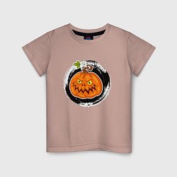 Детская футболка Мультяшная злая тыква Хэллоуин