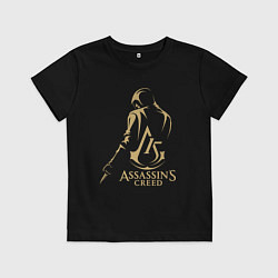 Футболка хлопковая детская Assassins creed 15 лет, цвет: черный