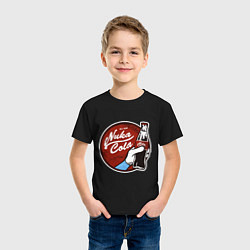 Футболка хлопковая детская Nuka cola sticker, цвет: черный — фото 2