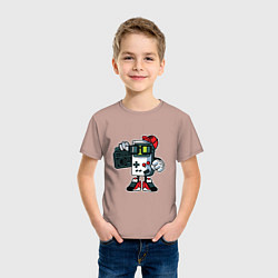 Футболка хлопковая детская Nintendo - game boy, цвет: пыльно-розовый — фото 2