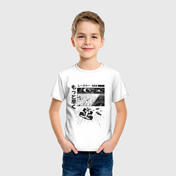 Футболка хлопковая детская Манга комиксы гонки Формула 1, цвет: белый — фото 2