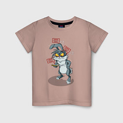 Детская футболка Смарт кролик