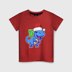 Футболка хлопковая детская Happy new rarr, цвет: красный