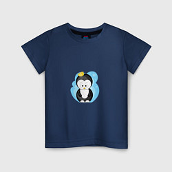 Детская футболка Королевский пингвин