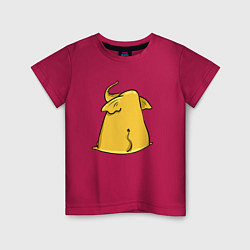 Детская футболка Желтый слон обиделся