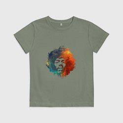 Футболка хлопковая детская Хендрикс, цвет: авокадо