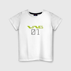 Футболка хлопковая детская VAG Evangelion style, цвет: белый