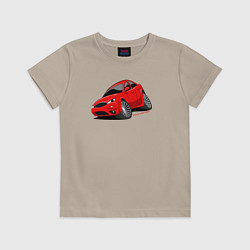 Футболка хлопковая детская Злой Форд Мондео, цвет: миндальный