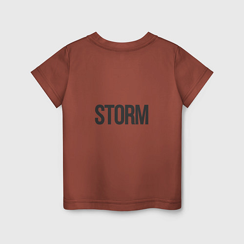 Детская футболка STORM PRINT / Кирпичный – фото 2