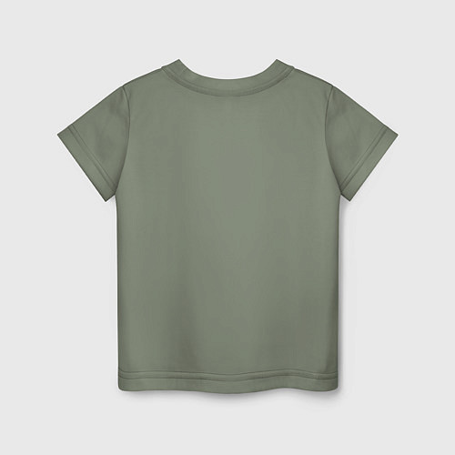 Детская футболка Иллюзия черепа - неоновый закат - нейросеть -сюрре / Авокадо – фото 2