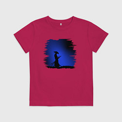Футболка хлопковая детская Путь воина, цвет: маджента