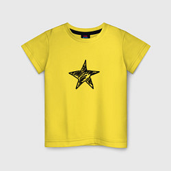 Детская футболка Черная звезда