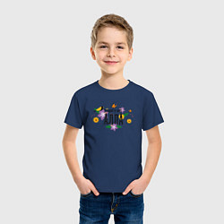 Футболка хлопковая детская Самая лучшая Алла в мире, цвет: тёмно-синий — фото 2