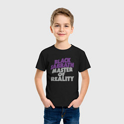 Футболка хлопковая детская Black Sabbath Master of Reality, цвет: черный — фото 2