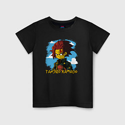 Детская футболка Тандзиро Камадо Симпсон