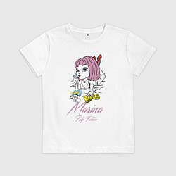 Футболка хлопковая детская Marina - pulp fiction, цвет: белый