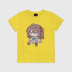 Футболка хлопковая детская Нейро Сама, цвет: желтый
