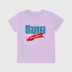 Футболка хлопковая детская Марина - ограниченный выпуск, цвет: лаванда