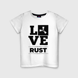 Детская футболка Rust love classic