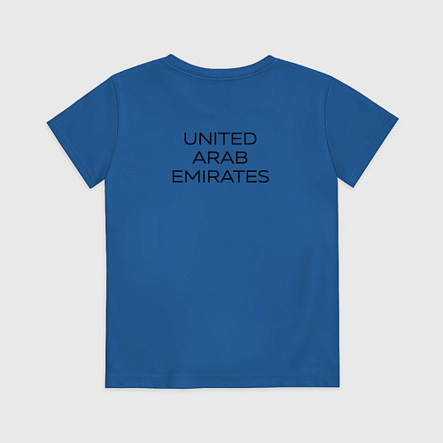 Детская футболка ОАЭ / Синий – фото 2