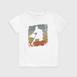 Футболка хлопковая детская Basketball life, цвет: белый