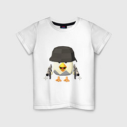 Детская футболка Chicken Gun в каске