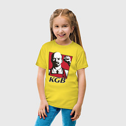 Футболка хлопковая детская KGB Lenin, цвет: желтый — фото 2