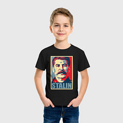 Футболка хлопковая детская Stalin USSR, цвет: черный — фото 2