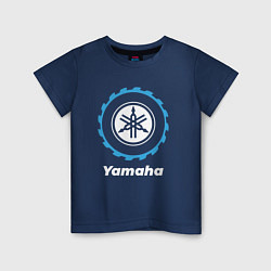 Футболка хлопковая детская Yamaha в стиле Top Gear, цвет: тёмно-синий