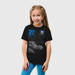 Футболка хлопковая детская Мыслитель по Дарвину, цвет: черный — фото 2