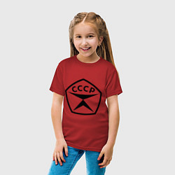Футболка хлопковая детская Знак качества СССР, цвет: красный — фото 2