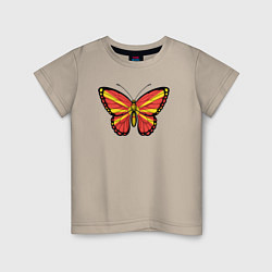 Детская футболка Бабочка Северная Македония