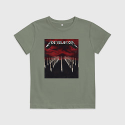 Футболка хлопковая детская Ростелеком Металлика, цвет: авокадо