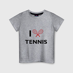 Детская футболка I Love Tennis