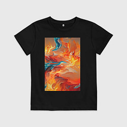 Футболка хлопковая детская Прошел огонь и воду, цвет: черный