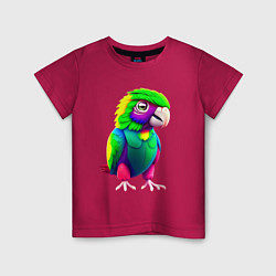 Детская футболка Мультяшный попугай