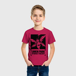 Футболка хлопковая детская LP Hybrid Theory, цвет: маджента — фото 2