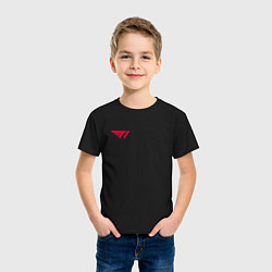 Футболка хлопковая детская T1 red, цвет: черный — фото 2