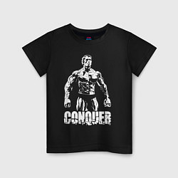 Футболка хлопковая детская Arnold conquer, цвет: черный