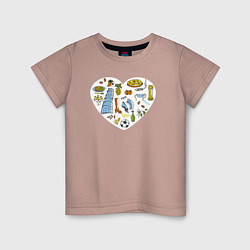 Детская футболка Итальянское сердце
