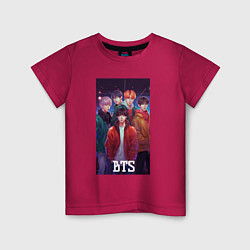 Детская футболка Kpop BTS art style